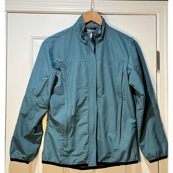 VINTAGE Nike Women’s Windbreaker Running Outdoor Jacket Air Vents Size Small 4/6 - Picture 1 of 6